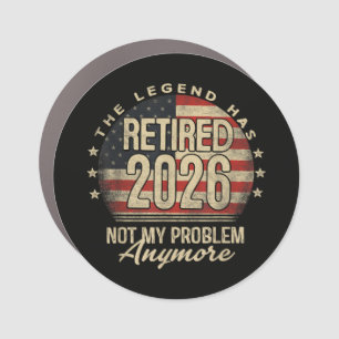 The Legend Has Retired 2026 Funny Car Magnet