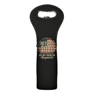 The Legend Has Retired 2026 Funny  Wine Bag