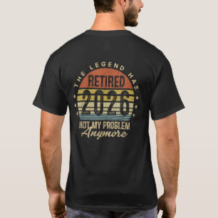 The Legend Has Retired 2026 Retro Sunset Graphic T-Shirt
