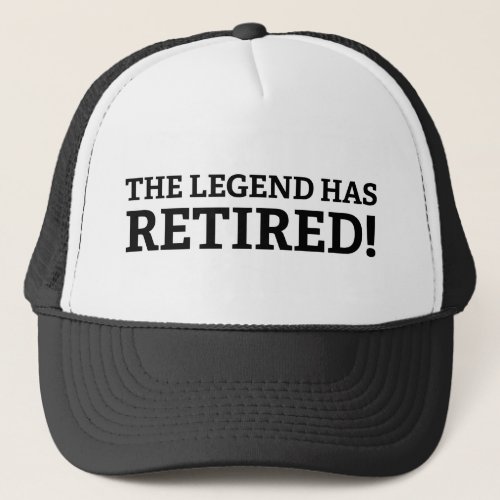 The Legend Has Retired Coffee Mug Trucker Hat