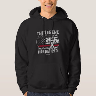 The Legend Has Retired Firefighter Retirement Hoodie