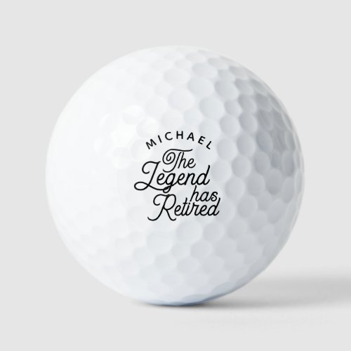 The legend has retired name personalized