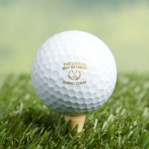 The Legend Has Retired Personalized Name Golf Ball