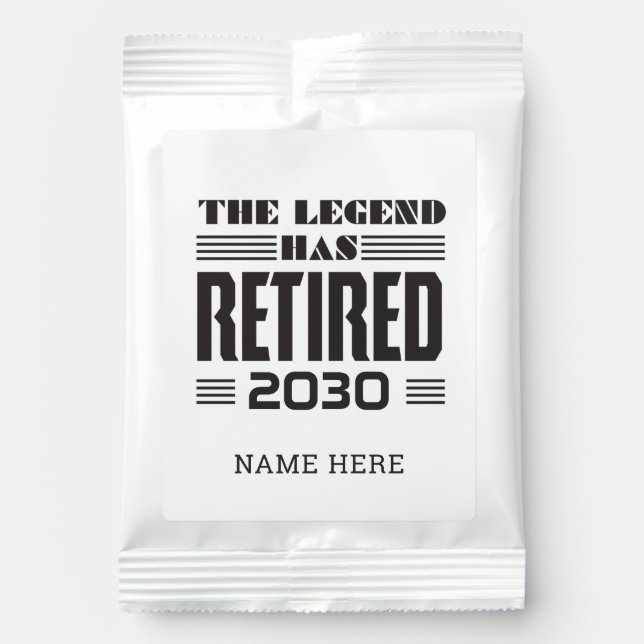 The Legend Has Retired Personalized Retirement Margarita Drink Mix (Front)