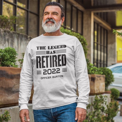 The Legend Has Retired Personalized Retirement T_Shirt