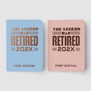 The Legend Has Retired Police Chief Retirement Foil Vow Books