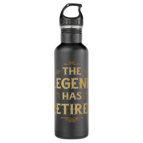 The Legend Has Retired Retirement Gifts For Men  Stainless Steel Water Bottle