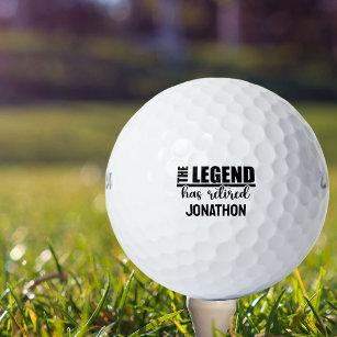 Personalized Retirement Golf Ball Set