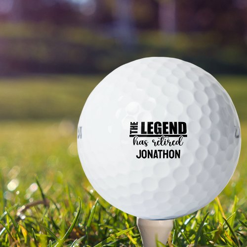 The Legend has Retired Retirement   Golf Balls