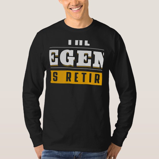 The Legend Has Retired Retirement Grand Father T-Shirt (Front)