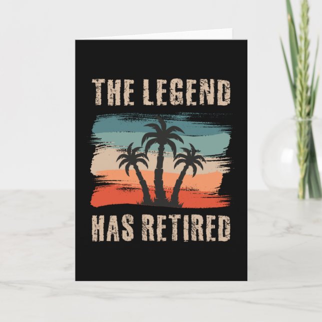 The legend has retired, Retirement, Retiree Card (Front)