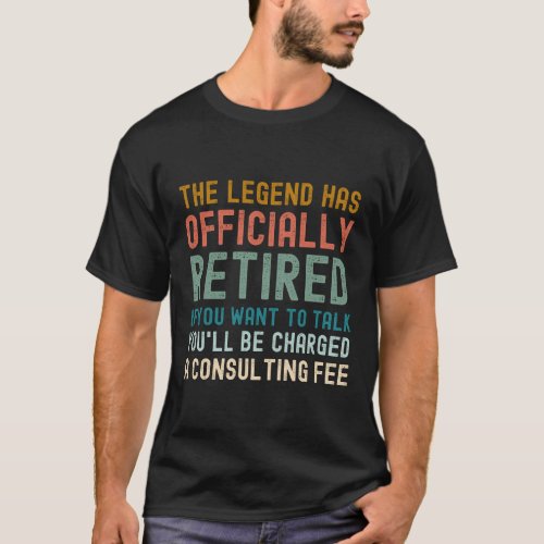 The legend has retired vintage distressed T_Shirt