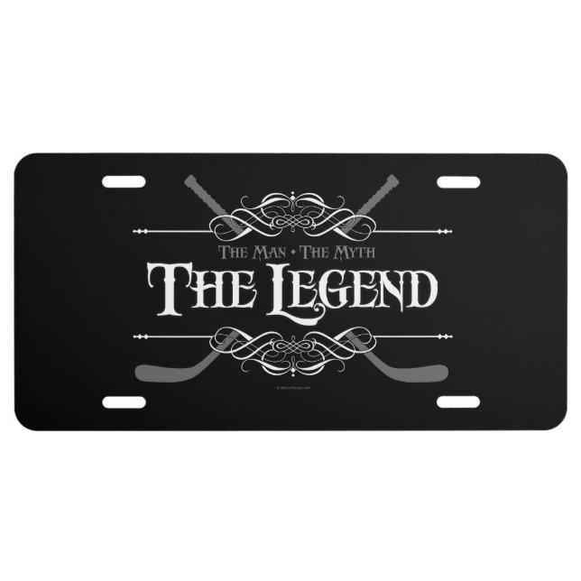 The Legend (Hockey) License Plate (Front)