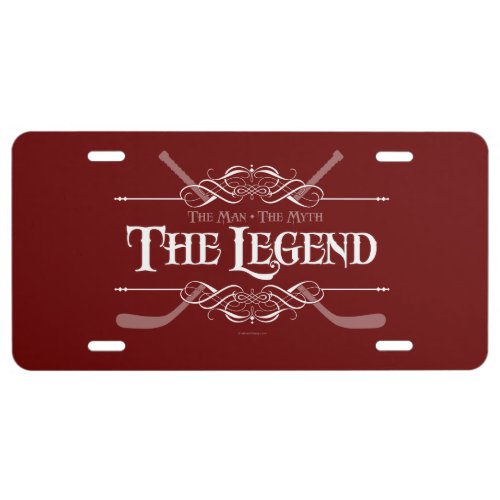 The Legend Hockey License Plate