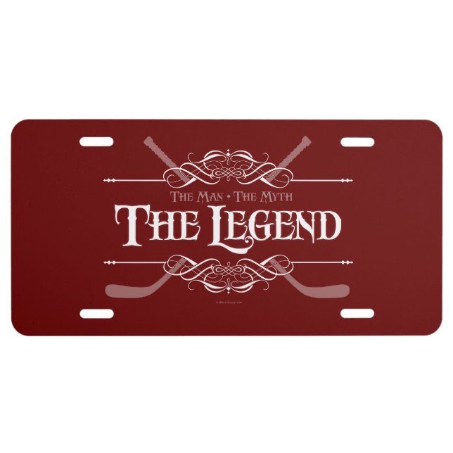 The Legend (Hockey) License Plate (Front)
