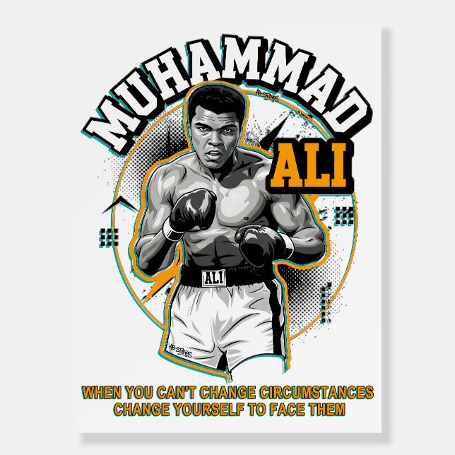 The legend Muhammad Ali Foam Board (Front)