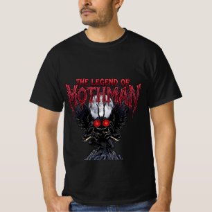 The Legend of Mothman Cryptid Horror Graphic T-Shirt