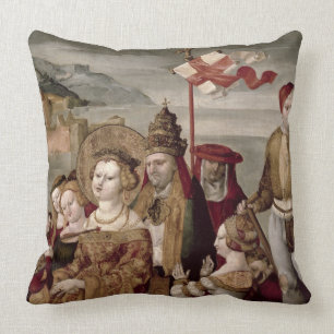 The Legend of St. Ursula, c.1530 (oil on panel) Throw Pillow