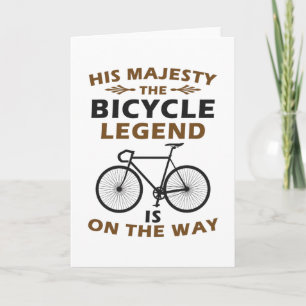 The Legend Of The Cyclist Bike Card