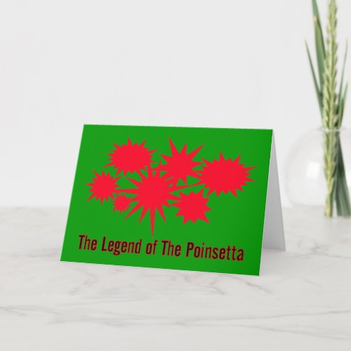 THE LEGEND OF THE POINSETTA HOLIDAY CARD