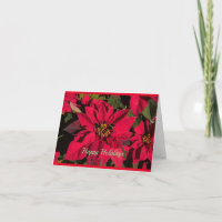 The Legend of the Poinsettia Christmas Card