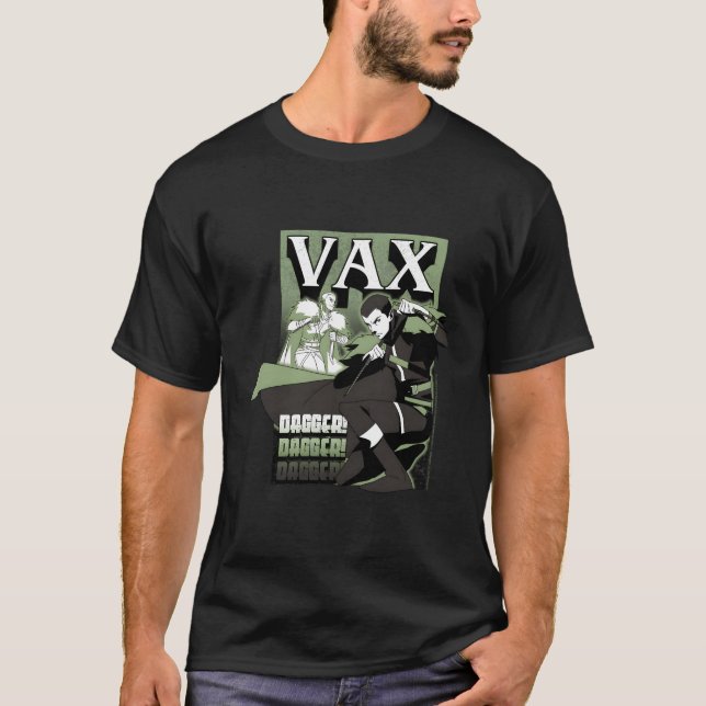 The Legend Of Vox Machina Vax With Dagger T-Shirt (Front)
