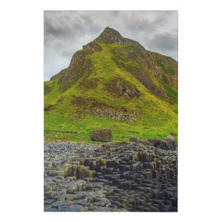 The Legendary "Giant's Causeway": Nature's Ancient Faux Canvas Print
