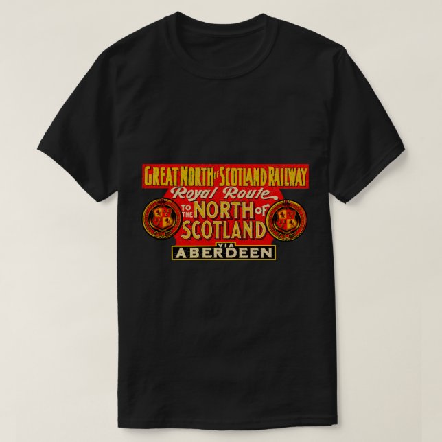 The Legendary Great North Of Scotland Railway by M T-Shirt (Design Front)