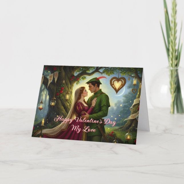 The Legendary Romance of Sherwood Forest Holiday Card (Front)