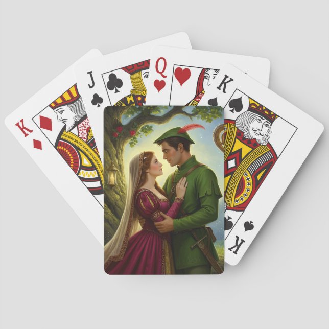 The Legendary Romance of Sherwood Forest Poker Cards (Back)