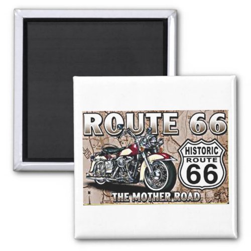 THE LEGENDARY ROUTE 66 MAGNET