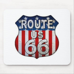 Route 66 Mouse Mat Pad & Coaster 