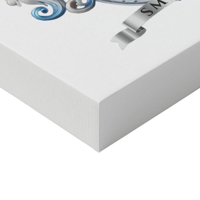 The Legendary Smith Family Crest (Scotland) Faux Canvas Print (Corner)