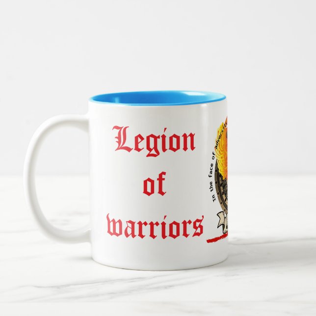 The Legion of Warriors Two-Tone Coffee Mug (Left)