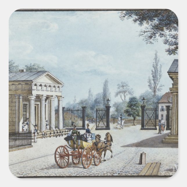 The Leipzig Gate, Berlin Square Sticker (Front)