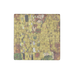The Lemon Kiss Vegetable Decoupage Spoof Art Stone Magnet
