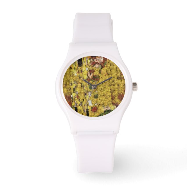 The Lemon Kiss Vegetable Decoupage Spoof Art Watch (Front)