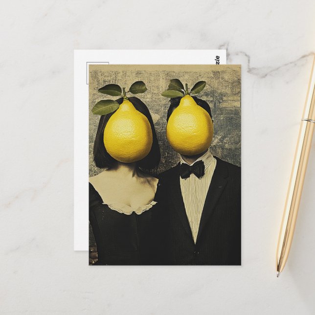 The Lemon People Postcard (Front/Back In Situ)
