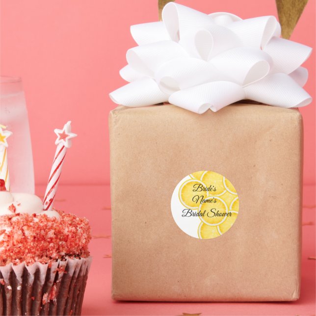 The Lemon Spritz Bridal Shower Custom Sticker (Party)