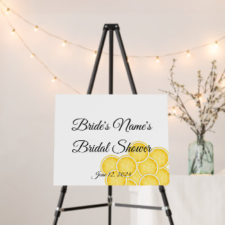 The Lemon Spritz Bridal Shower Party Lemon Slice Foam Board