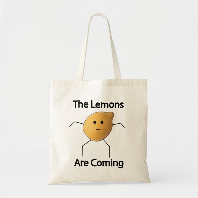 The Lemons are Coming! Tote Bag (Front)