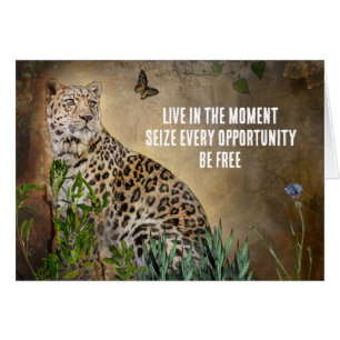 The Leopard Butterfly Inspirational Quote Cards