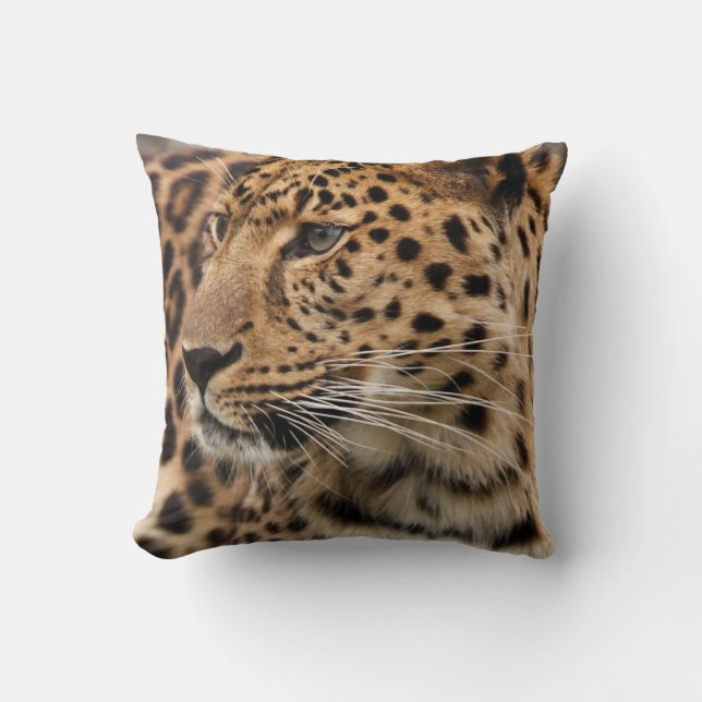 The Leopard Throw Pillow (Front)