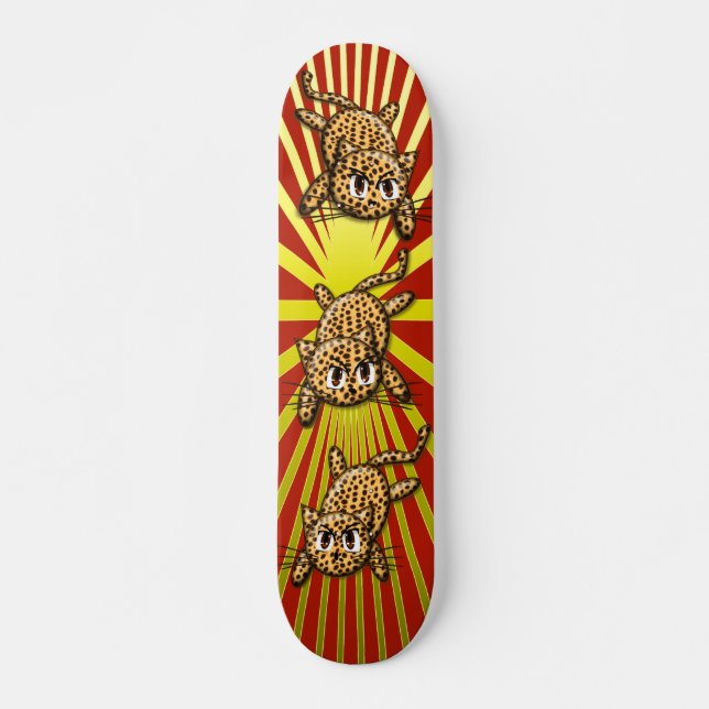 The Leopard's Pride Skateboard Deck (Front)