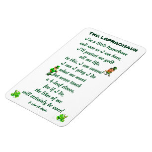 THE LEPRECHAUN POEM  MAGNET