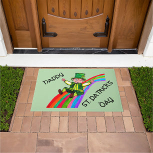 THE LEPRECHAUN'S RAINBOW DOORMAT
