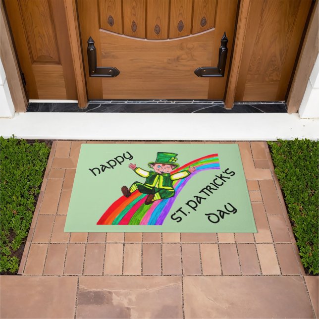 THE LEPRECHAUN'S RAINBOW  DOORMAT (Outdoor)