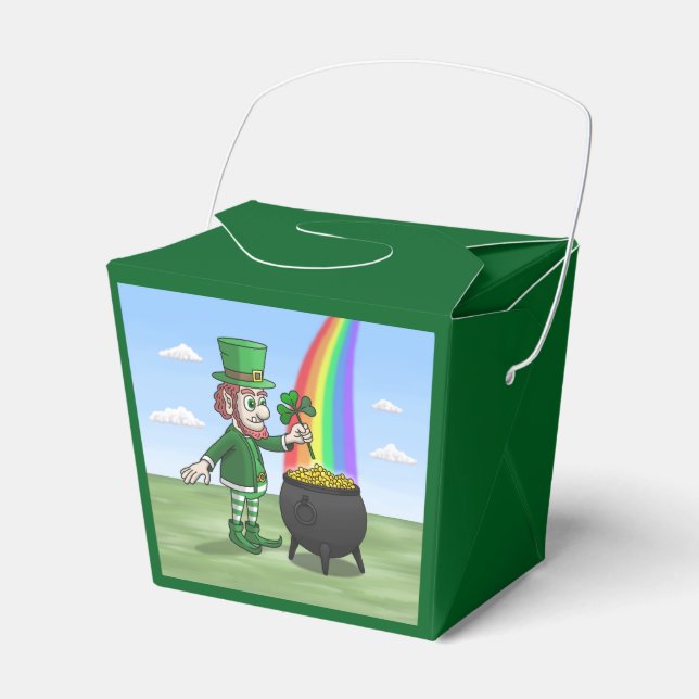 The Leprechauns St Patrick's Day Party Favor Boxes (Front Side)