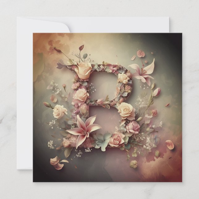 The Letter B Note Card (Front)