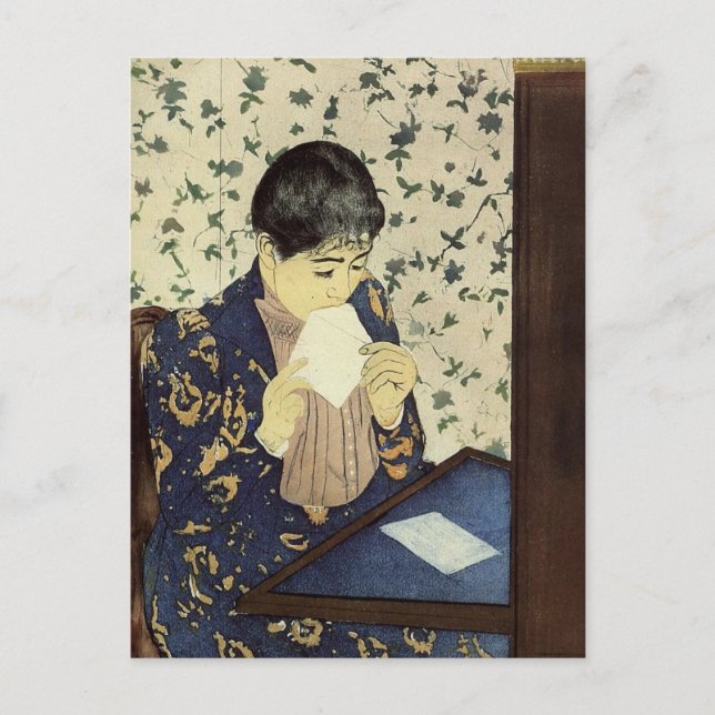 The Letter by Mary Cassatt Postcard (Front)